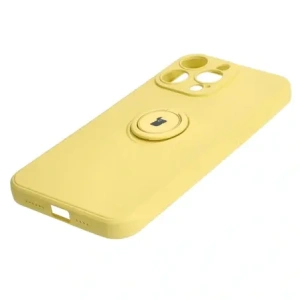 Kup Etui Bizon Case Silicone Ring Sq do Apple iPhone 15 Pro Max żółte - BIZ3436 - {ean13} - Sklep Home Screen