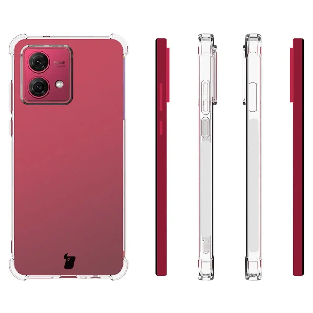 Elastyczne etui Bizon Case Salpa do Motorola Moto G84 5G przezroczyste
