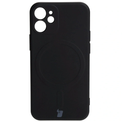 Kup Bizon Case Silikon MagSafe Sq Apple iPhone 12 Mini schwarz - BIZ3450 - {ean13} - Sklep Home Screen