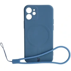 Kup Bizon Case Silikon MagSafe Sq Apple iPhone 12 Mini marineblau - BIZ3451 - {ean13} - Sklep Home Screen