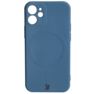 Kup Bizon Case Silikon MagSafe Sq Apple iPhone 12 Mini marineblau - BIZ3451 - {ean13} - Sklep Home Screen