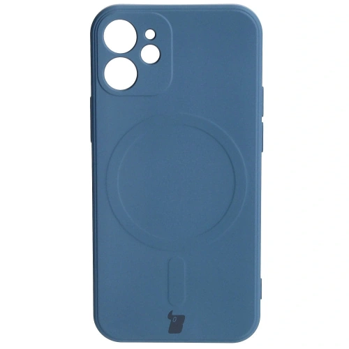Kup Bizon Case Silikon MagSafe Sq Apple iPhone 12 Mini marineblau - BIZ3451 - {ean13} - Sklep Home Screen