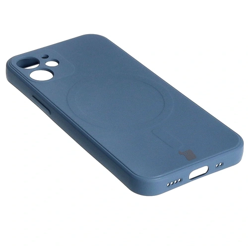 Kup Bizon Case Silikon MagSafe Sq Apple iPhone 12 Mini marineblau - BIZ3451 - {ean13} - Sklep Home Screen
