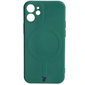 Kup Bizon Case Silicone MagSafe Sq Apple iPhone 12 Mini dunkelgrün - BIZ3452 - {ean13} - Sklep Home Screen