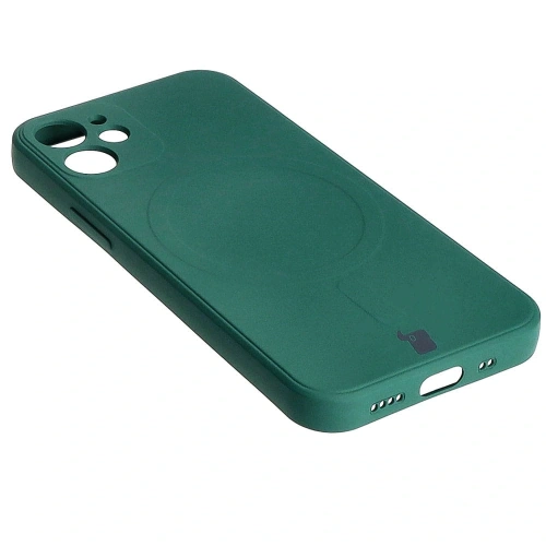 Kup Bizon Case Silicone MagSafe Sq Apple iPhone 12 Mini dunkelgrün - BIZ3452 - {ean13} - Sklep Home Screen