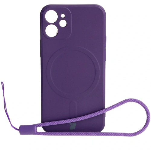 Kup Bizon Case Silikon MagSafe Sq Apple iPhone 12 Mini Pflaume - BIZ3453 - {ean13} - Sklep Home Screen