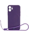 Bizon Case Silikon MagSafe Sq Apple iPhone 12 Mini Pflaume