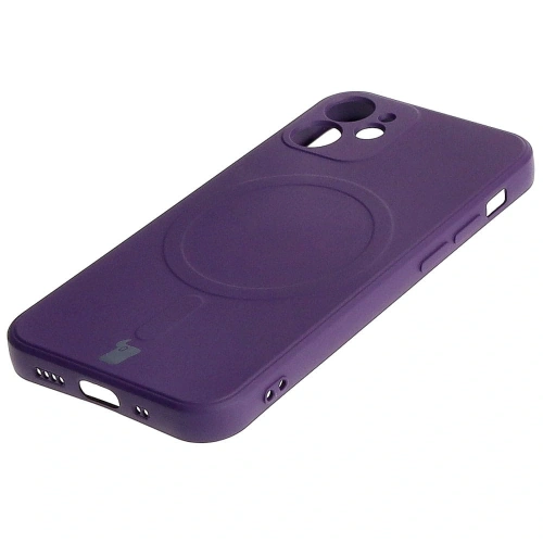 Kup Bizon Case Silikon MagSafe Sq Apple iPhone 12 Mini Pflaume - BIZ3453 - {ean13} - Sklep Home Screen