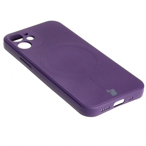 Kup Bizon Case Silikon MagSafe Sq Apple iPhone 12 Mini Pflaume - BIZ3453 - {ean13} - Sklep Home Screen