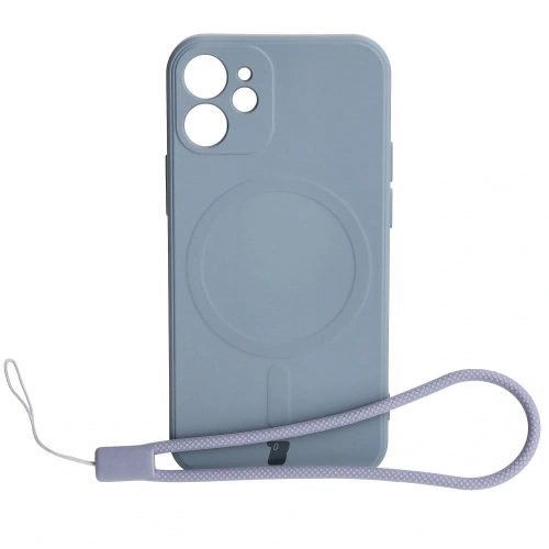 Kup Bizon Case Silikon MagSafe Sq Apple iPhone 12 Mini grau - BIZ3454 - {ean13} - Sklep Home Screen
