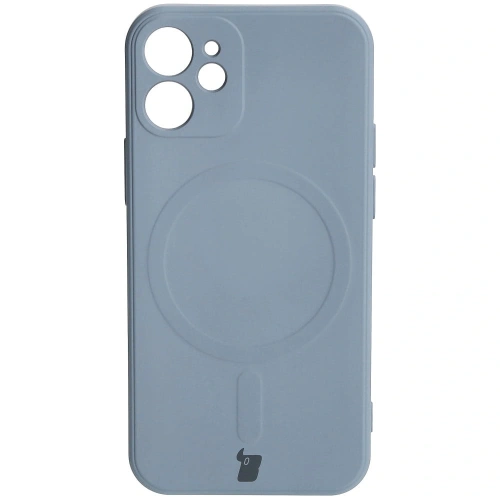 Kup Bizon Case Silikon MagSafe Sq Apple iPhone 12 Mini grau - BIZ3454 - {ean13} - Sklep Home Screen