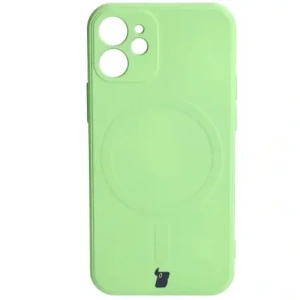 Kup Etui Bizon Case Silicone MagSafe Sq do Apple iPhone 12 Mini jasnozielone - BIZ3455 - {ean13} - Sklep Home Screen
