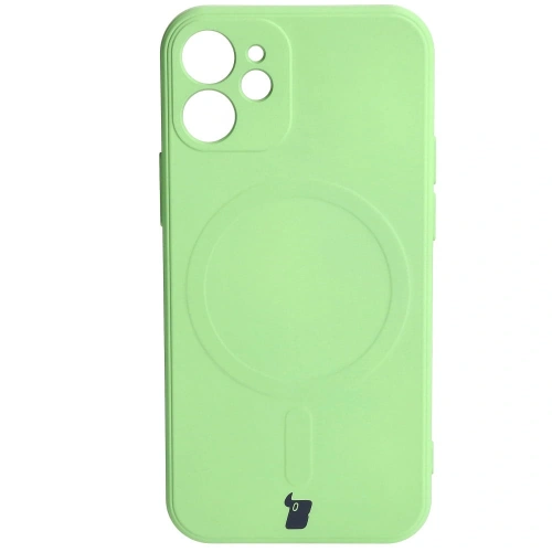 Kup Bizon Case Silikon MagSafe Sq Apple iPhone 12 Mini hellgrün - BIZ3455 - {ean13} - Sklep Home Screen
