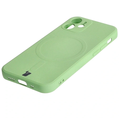 Kup Bizon Case Silicone MagSafe Sq Apple iPhone 12 Mini világos zöld - BIZ3455 - {ean13} - Sklep Home Screen