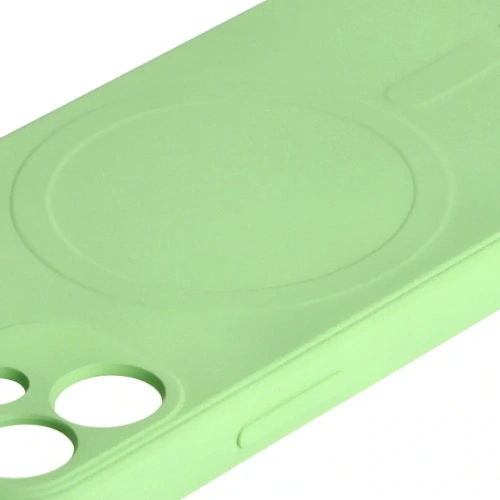 Kup Bizon Case Silikon MagSafe Sq Apple iPhone 12 Mini hellgrün - BIZ3455 - {ean13} - Sklep Home Screen