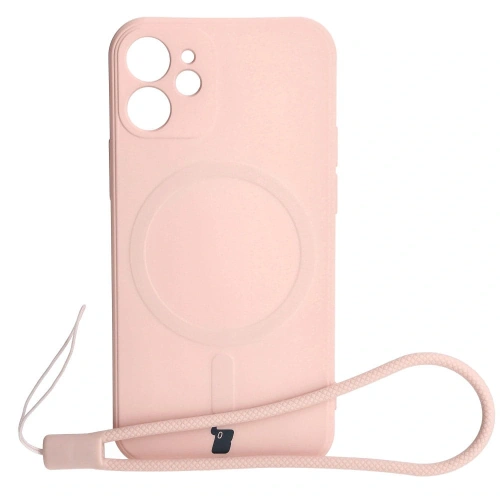 Kup Bizon Case Silicone MagSafe Sq Apple iPhone 12 Mini világos rózsaszín - BIZ3456 - {ean13} - Sklep Home Screen
