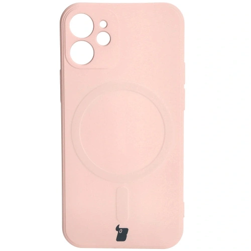 Kup Bizon Case Silicone MagSafe Sq Apple iPhone 12 Mini világos rózsaszín - BIZ3456 - {ean13} - Sklep Home Screen