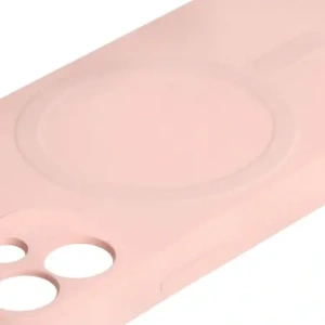 Kup Etui Bizon Case Silicone MagSafe Sq do Apple iPhone 12 Mini jasnoróżowe - BIZ3456 - {ean13} - Sklep Home Screen