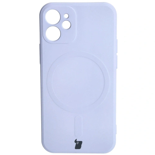 Kup Bizon Case Silicone MagSafe Sq Apple iPhone 12 Mini világos lila - BIZ3457 - {ean13} - Sklep Home Screen