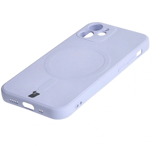 Kup Bizon Case Silicone MagSafe Sq Apple iPhone 12 Mini világos lila - BIZ3457 - {ean13} - Sklep Home Screen