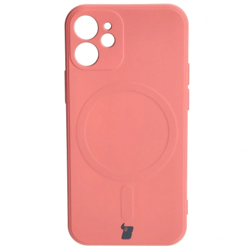 Kup Bizon Case Silikon MagSafe Sq Apple iPhone 12 Mini schmutziges Pink - BIZ3458 - {ean13} - Sklep Home Screen