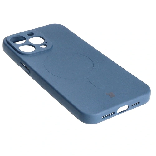 Kup Bizon Case Silicone Magnetic Apple iPhone 15 Pro Max albastru marin - BIZ3460 - {ean13} - Sklep Home Screen