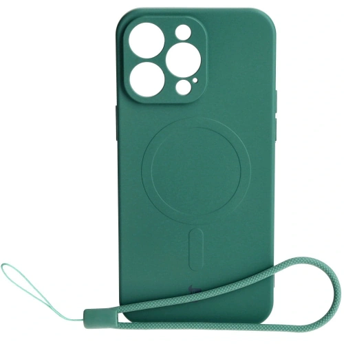 Kup Etui silikonowe z pierścieniem magnetycznym Bizon Case Silicone Magnetic do Apple iPhone 15 Pro Max ciemnozielone - BIZ3461 - {ean13} - Sklep Home Screen