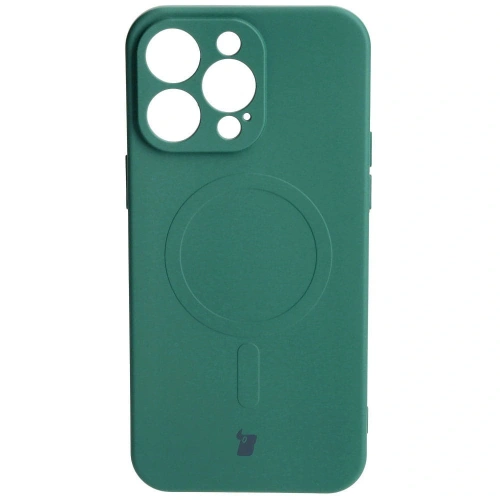 Kup Bizon Case Silikon Magnetic Apple iPhone 15 Pro Max dunkelgrün - BIZ3461 - {ean13} - Sklep Home Screen