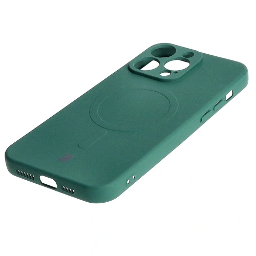 Kup Etui silikonowe z pierścieniem magnetycznym Bizon Case Silicone Magnetic do Apple iPhone 15 Pro Max ciemnozielone - BIZ3461 - {ean13} - Sklep Home Screen
