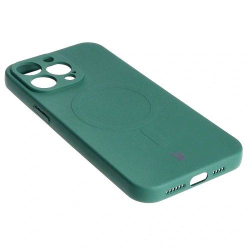 Kup Bizon Case Silikon Magnetic Apple iPhone 15 Pro Max dunkelgrün - BIZ3461 - {ean13} - Sklep Home Screen