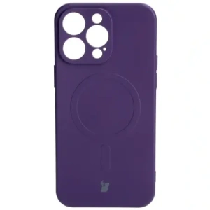 Kup Etui silikonowe z pierścieniem magnetycznym Bizon Case Silicone Magnetic do Apple iPhone 15 Pro Max śliwkowe - BIZ3462 - {ean13} - Sklep Home Screen