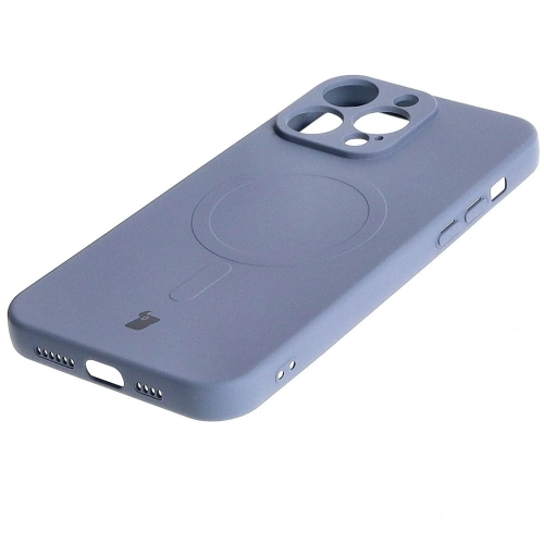 Kup Etui silikonové s magnetickým kroužkem Bizon Case Silicone Magnetic pro Apple iPhone 15 Pro Max šedé - BIZ3463 - {ean13} - Sklep Home Screen