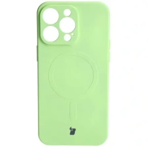 Kup Etui silikonowe z pierścieniem magnetycznym Bizon Case Silicone Magnetic do Apple iPhone 15 Pro Max jasnozielone - BIZ3464 - {ean13} - Sklep Home Screen