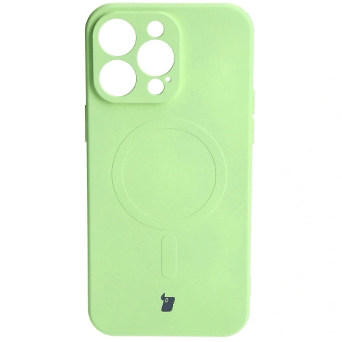 Kup Etui silikonowe z pierścieniem magnetycznym Bizon Case Silicone Magnetic do Apple iPhone 15 Pro Max jasnozielone - BIZ3464 - {ean13} - Sklep Home Screen