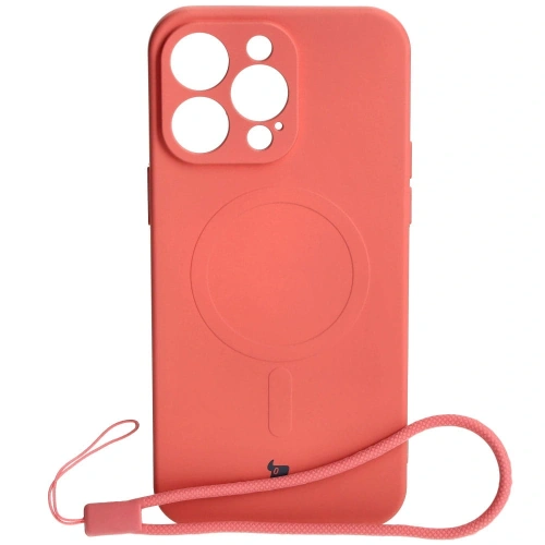 Kup Silikonové pouzdro s magnetickým kroužkem Bizon Case Silicone Magnetic pro Apple iPhone 15 Pro Max v barvě špinavě růžové - BIZ3467 - {ean13} - Sklep Home Screen