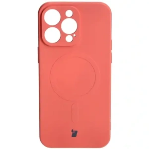 Kup Etui silikonowe z pierścieniem magnetycznym Bizon Case Silicone Magnetic do Apple iPhone 15 Pro Max brudnoróżowe - BIZ3467 - {ean13} - Sklep Home Screen