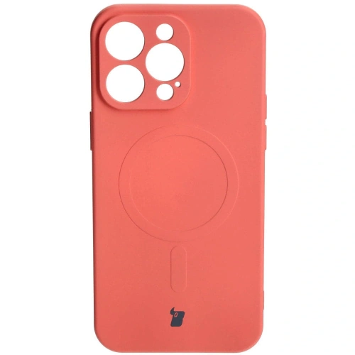 Kup Silikonové pouzdro s magnetickým kroužkem Bizon Case Silicone Magnetic pro Apple iPhone 15 Pro Max v barvě špinavě růžové - BIZ3467 - {ean13} - Sklep Home Screen