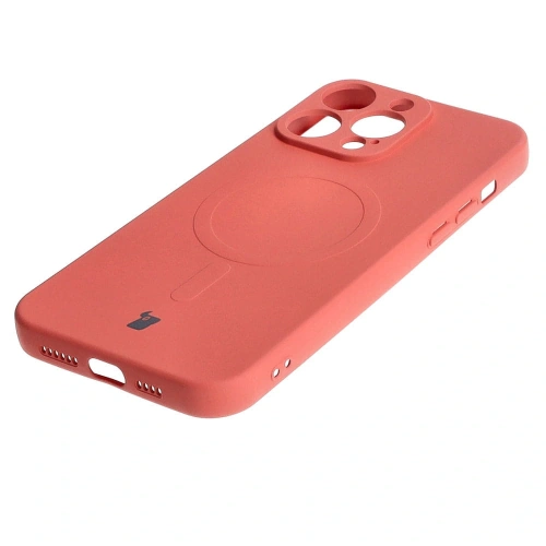 Kup Silikonové pouzdro s magnetickým kroužkem Bizon Case Silicone Magnetic pro Apple iPhone 15 Pro Max v barvě špinavě růžové - BIZ3467 - {ean13} - Sklep Home Screen