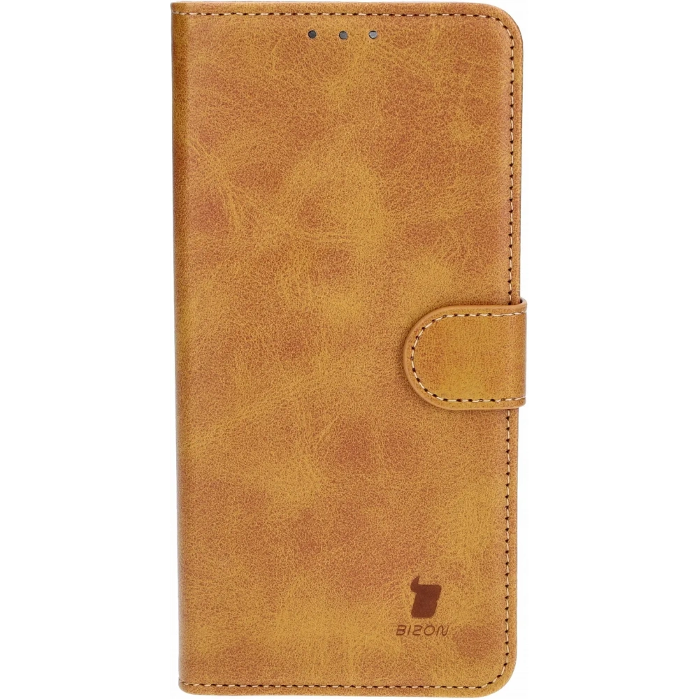 Etui z klapką Bizon Case Pocket do Motorola Edge 40 Neo brązowe