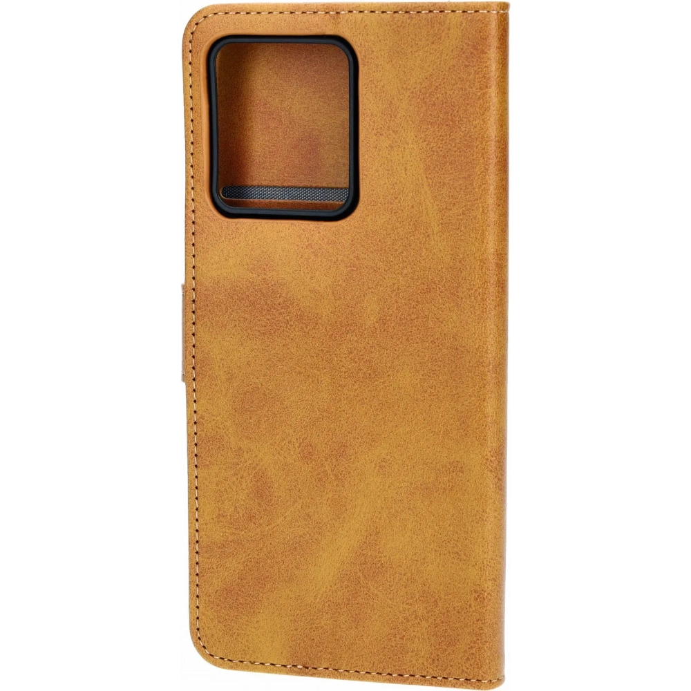 Etui z klapką Bizon Case Pocket do Motorola Edge 40 Neo brązowe