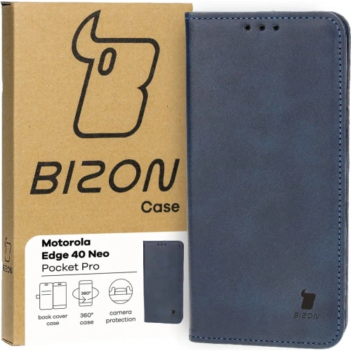 Kup Etui z klapką Bizon Case Pocket Pro do Motorola Edge 40 Neo granatowe - BIZ3471 - {ean13} - Sklep Home Screen