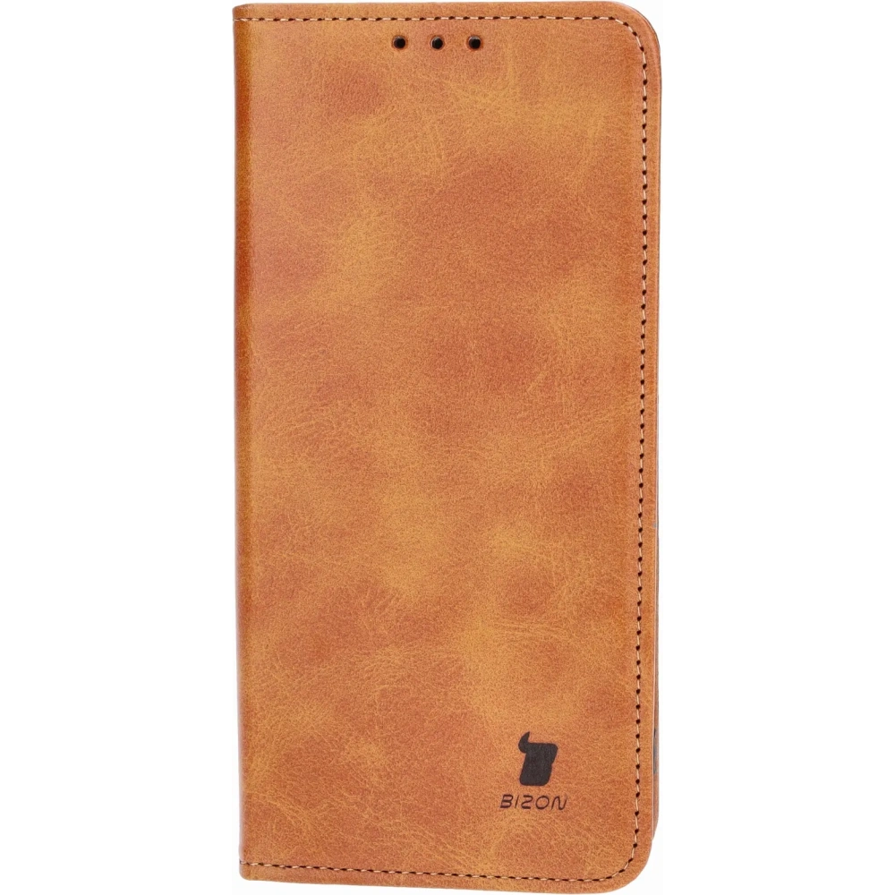 Etui z klapką Bizon Case Pocket Pro do Motorola Edge 40 Neo brązowe