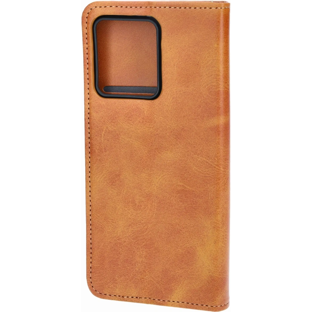 Etui z klapką Bizon Case Pocket Pro do Motorola Edge 40 Neo brązowe