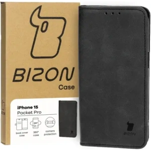 Kup Etui z klapką Bizon Case Pocket Pro do Apple iPhone 15 czarne - BIZ3482 - {ean13} - Sklep Home Screen