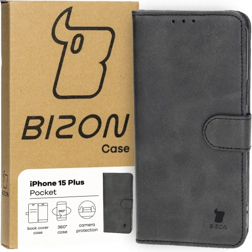 Kup Bizon Case Pocket Apple iPhone 15 Plus fekete - BIZ3484 - {ean13} - Sklep Home Screen