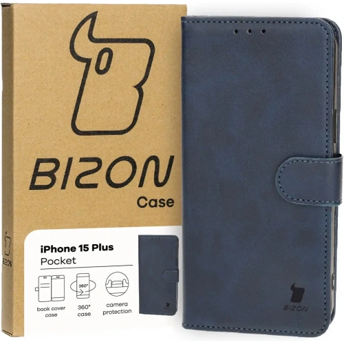 Buy Bizon Case Pocket Apple iPhone 15 Plus navy blue - BIZ3486 - {ean13} - Home Screen Store Europe