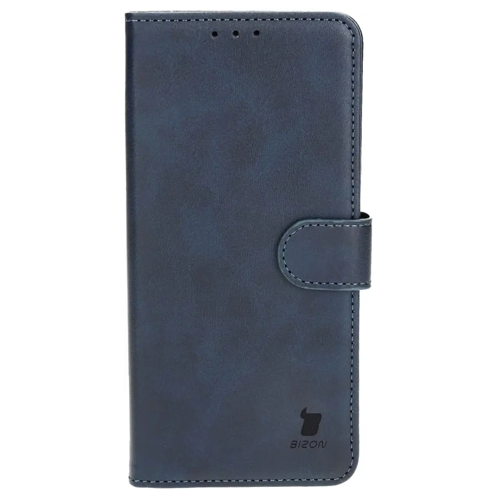 Etui z klapką Bizon Case Pocket do Apple iPhone 15 Plus granatowe