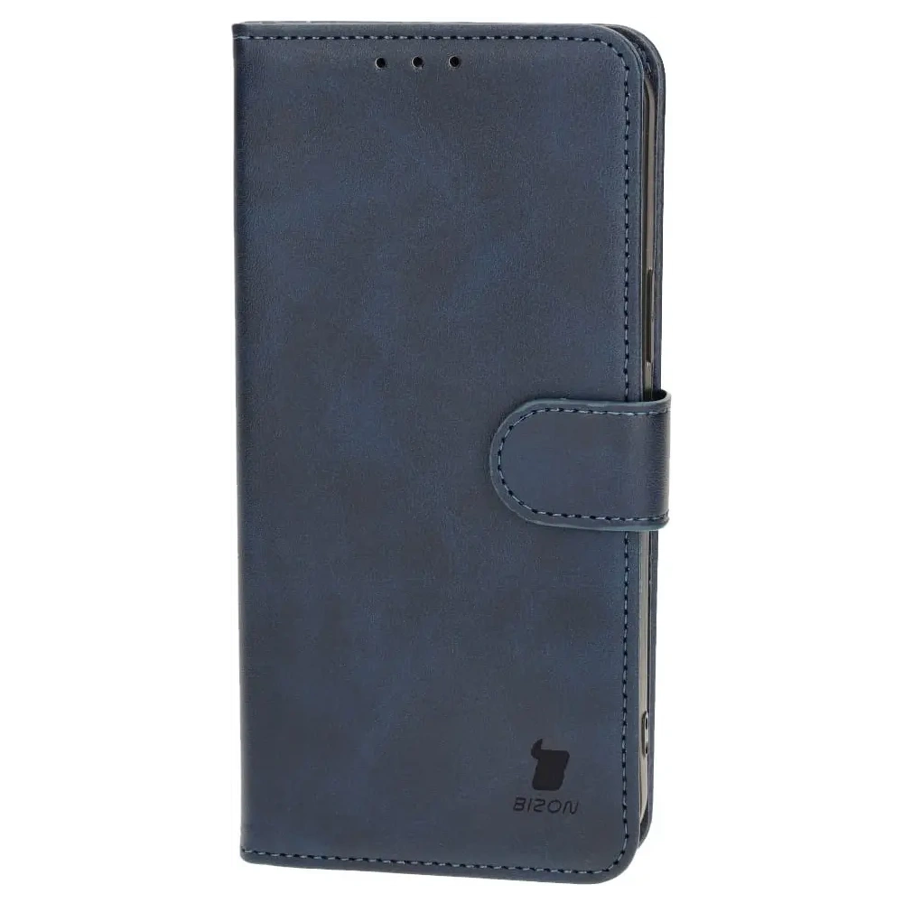 Etui z klapką Bizon Case Pocket do Apple iPhone 15 Plus granatowe