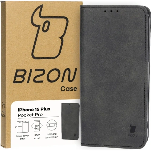 Kup Bizon Case Pocket Pro Apple iPhone 15 Plus fekete - BIZ3487 - {ean13} - Sklep Home Screen