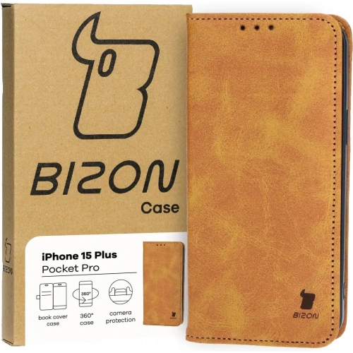 Kup Bizon Case Pocket Pro Apple iPhone 15 Plus braun - BIZ3488 - {ean13} - Sklep Home Screen